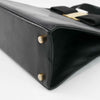 Authentic Salvatore Ferragamo Black Ribbon Leather Bag