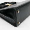 Authentic Salvatore Ferragamo Black Ribbon Leather Bag