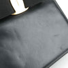 Authentic Salvatore Ferragamo Black Ribbon Leather Bag