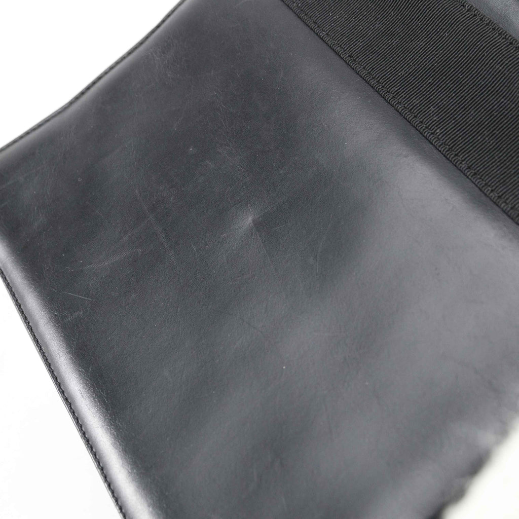 Authentic Salvatore Ferragamo Black Ribbon Leather Bag