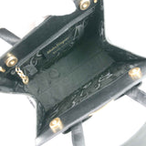 Authentic Salvatore Ferragamo Black Ribbon Leather Bag