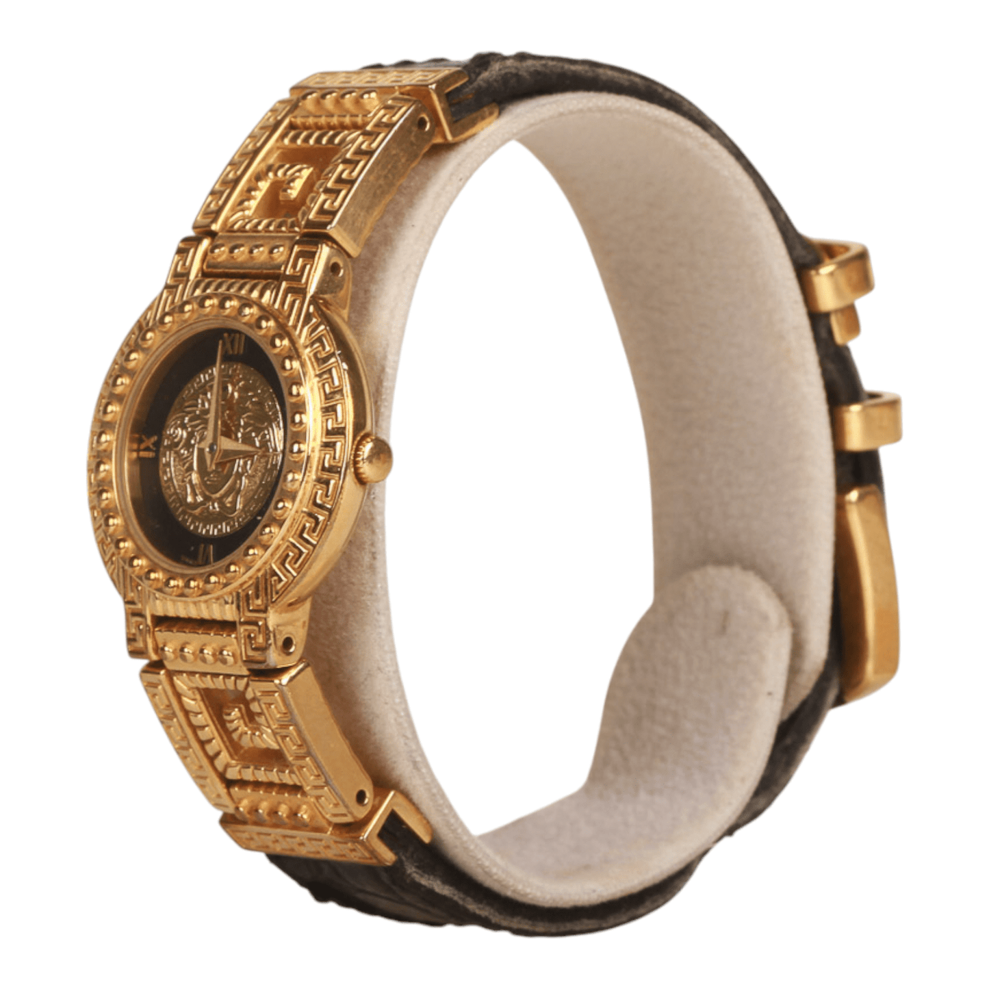 Vintage ladies Gianni Versace medusa Gold plated quartz watch