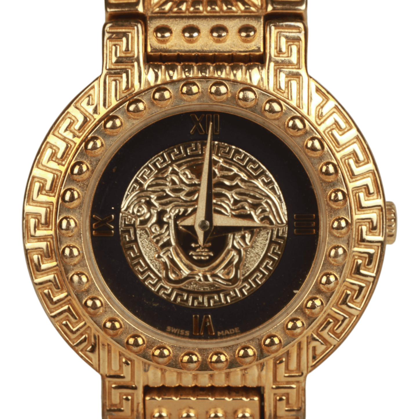 Vintage ladies Gianni Versace medusa Gold plated quartz watch