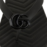 Authentic Gucci Double G Flip Flops black size US 9.5