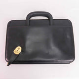 Authentic Brooks Brothers Black Leather Business Bag