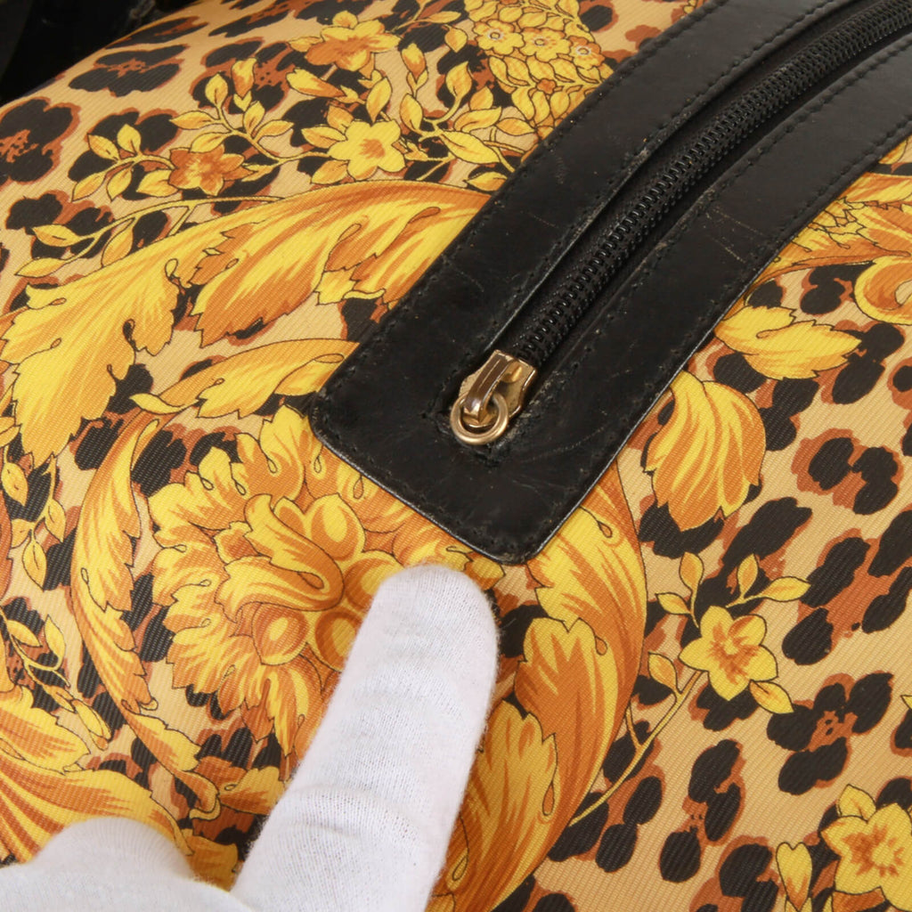 AUTHENTIC GIANNI VERSACE YELLOW BAROCCO BACKPACK