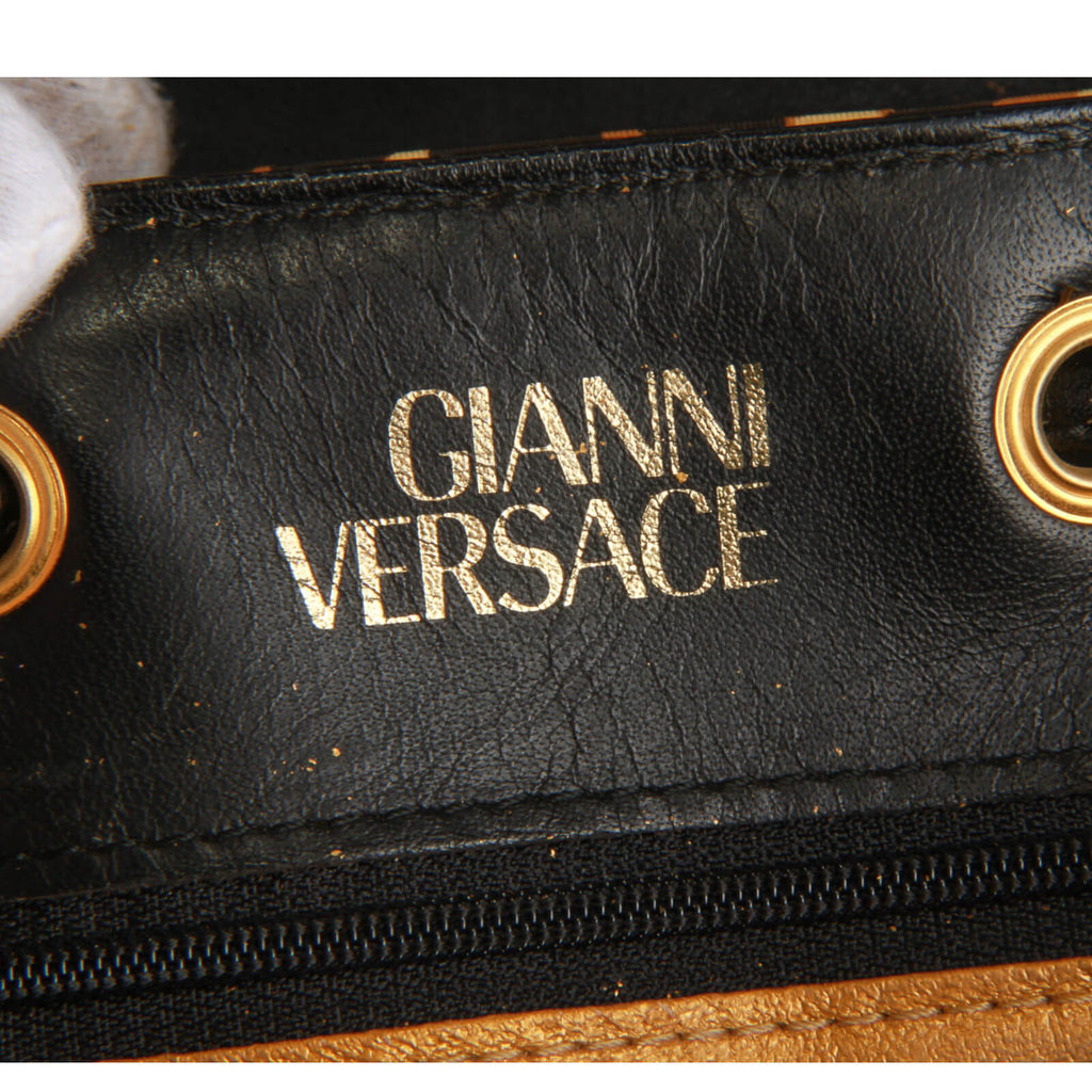 AUTHENTIC GIANNI VERSACE YELLOW BAROCCO BACKPACK