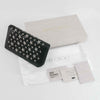 Authentic Jimmy Choo Biker Leather With Stars Black/Gunmetal Wallet