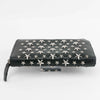 Authentic Jimmy Choo Biker Leather With Stars Black/Gunmetal Wallet