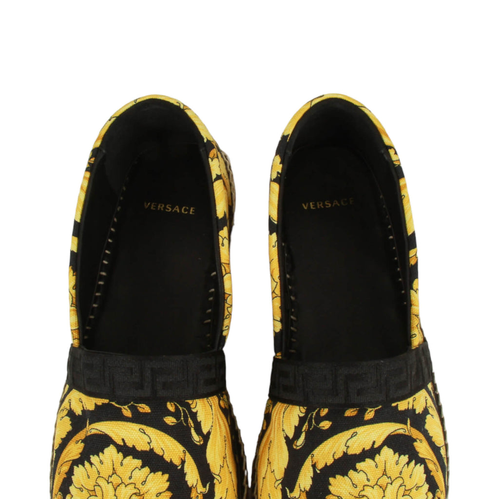 Authentic Versace Barocco-print espadrilles mens shoes