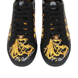 Authentic Versace Low Top St. Barocco Print Sneakers