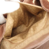 Gucci Brown Suede Bamboo Handle Backpack