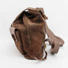 Gucci Brown Suede Bamboo Handle Backpack