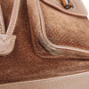 Gucci Brown Suede Bamboo Handle Backpack