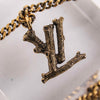 Authentic LOUIS VUITTON LV Wood Initial Gold MP2780 Necklace