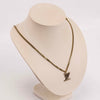 Authentic LOUIS VUITTON LV Wood Initial Gold MP2780 Necklace