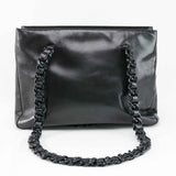 Prada Classic Nappa Chain/Leather Woven Strap Bag