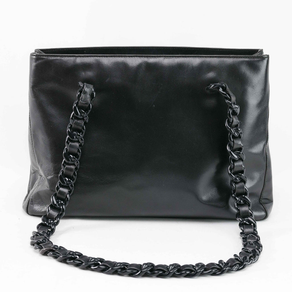Prada Classic Nappa Chain/Leather Woven Strap Bag