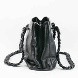 Prada Classic Nappa Chain/Leather Woven Strap Bag
