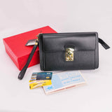 Authentic Lancel - Timeless - Clutch bag  Black - Leather