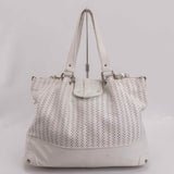 Authentic Chloé White Kerala White Leather Tote Bag