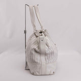 Authentic Chloé White Kerala White Leather Tote Bag