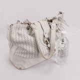 Authentic Chloé White Kerala White Leather Tote Bag