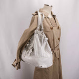 Authentic Chloé White Kerala White Leather Tote Bag