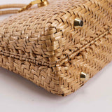 Authentic Lancel Vintage Wicker Basket Handbag