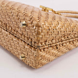 Authentic Lancel Vintage Wicker Basket Handbag