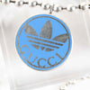 Gucci x Adidas Limited Edition Blue Pendant Silver Chain Necklace