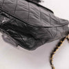 Authentic Chanel Vintage Black Quilted Leather Matelasse chain shoulder bag