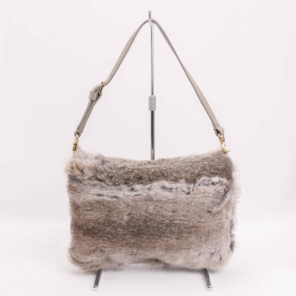 Authentic Tory Burch Rabbit Fur shoulder bag purse