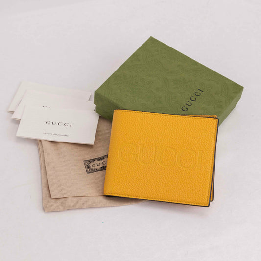 Gucci Logo Bi-fold Leather Wallet - Japan exclusive