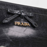 Authentic Prada Black Zippy Wallet