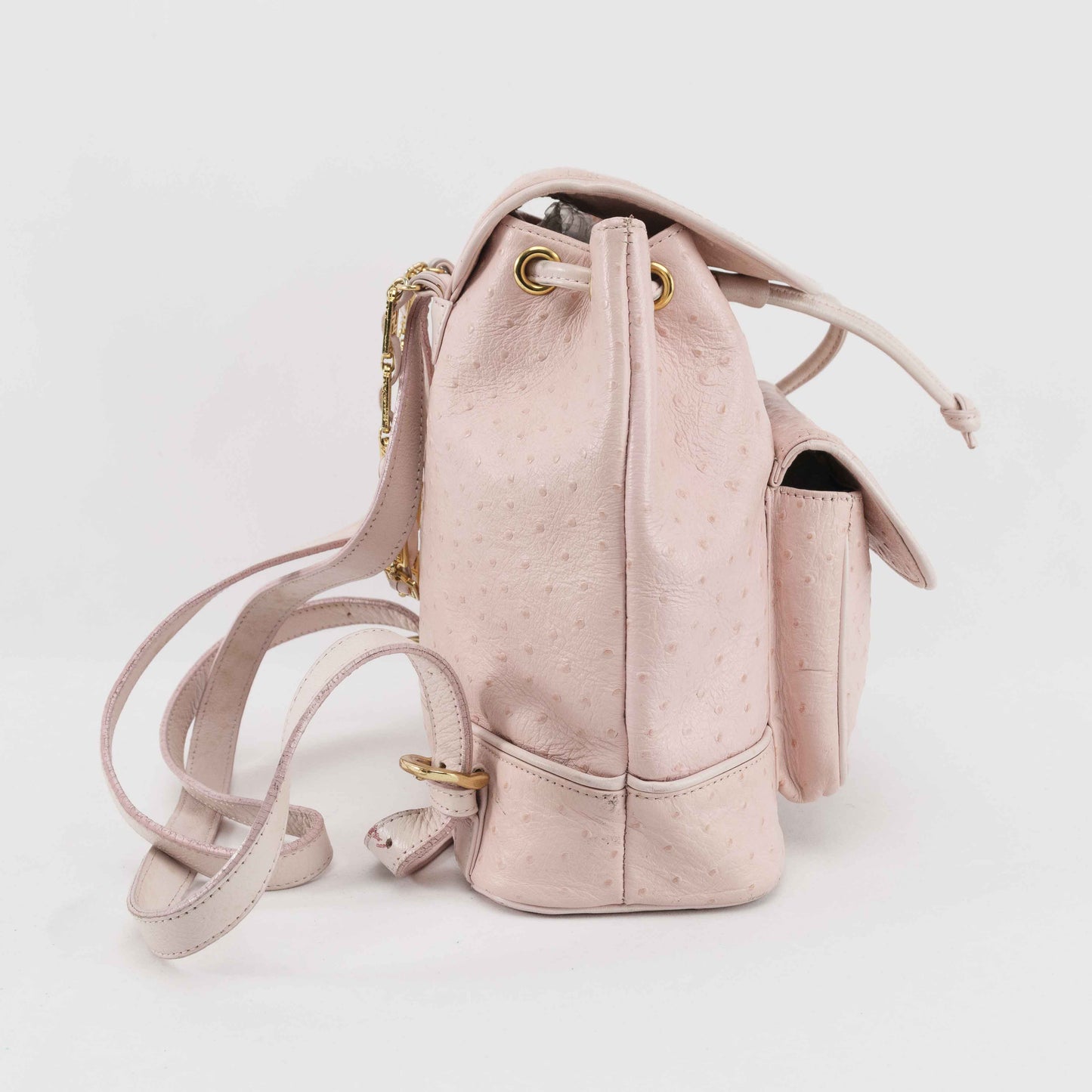 Gianni Versace - Gianni Versace Ostrich Leather Sun Medallion backpack - Backpack