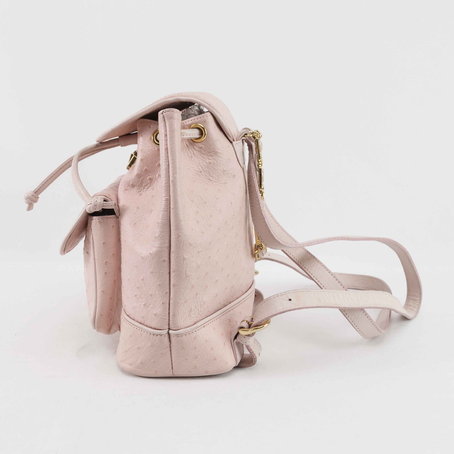 Gianni Versace - Gianni Versace Ostrich Leather Sun Medallion backpack - Backpack