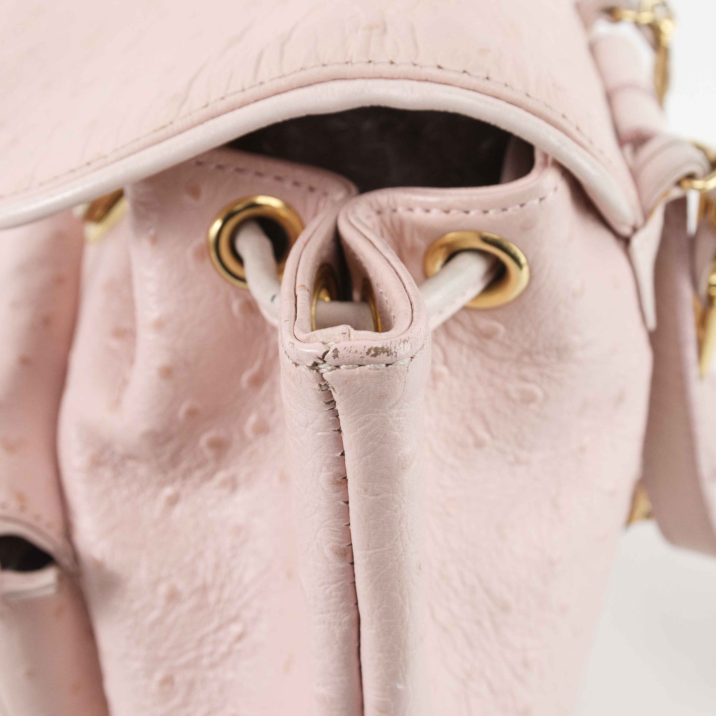 Gianni Versace - Gianni Versace Ostrich Leather Sun Medallion backpack - Backpack