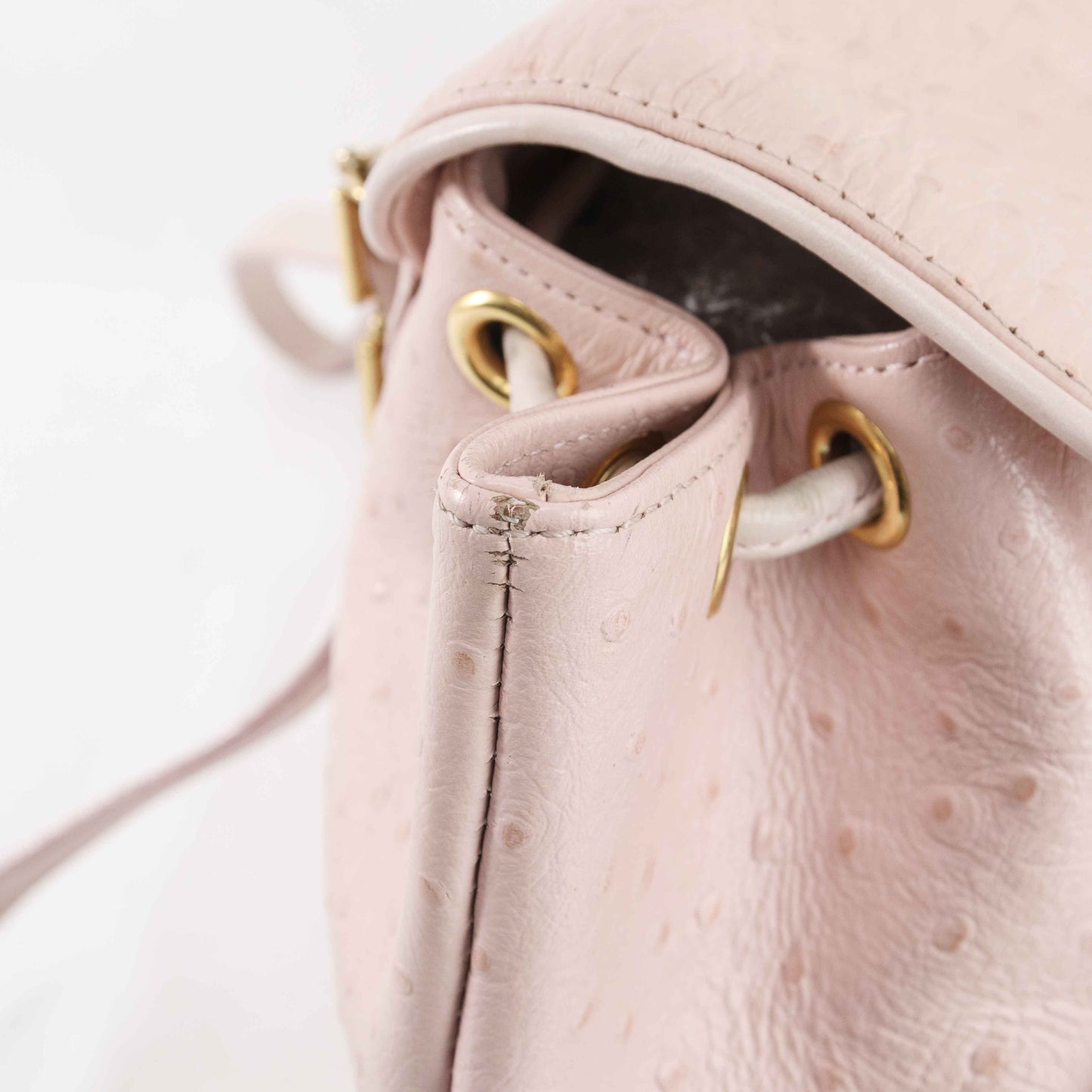 Gianni Versace - Gianni Versace Ostrich Leather Sun Medallion backpack - Backpack