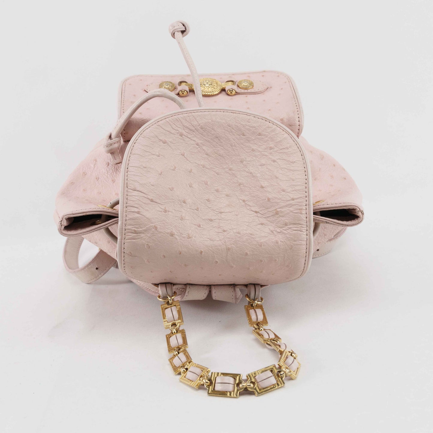 Gianni Versace - Gianni Versace Ostrich Leather Sun Medallion backpack - Backpack