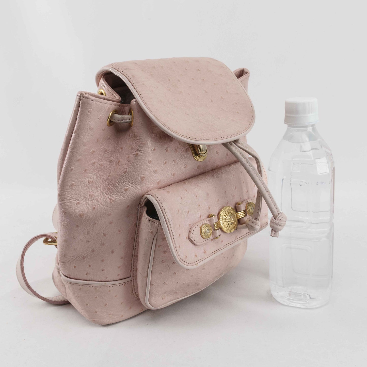 Gianni Versace - Gianni Versace Ostrich Leather Sun Medallion backpack - Backpack