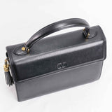 Authentic Valentino Garavani Black Leather Handbag