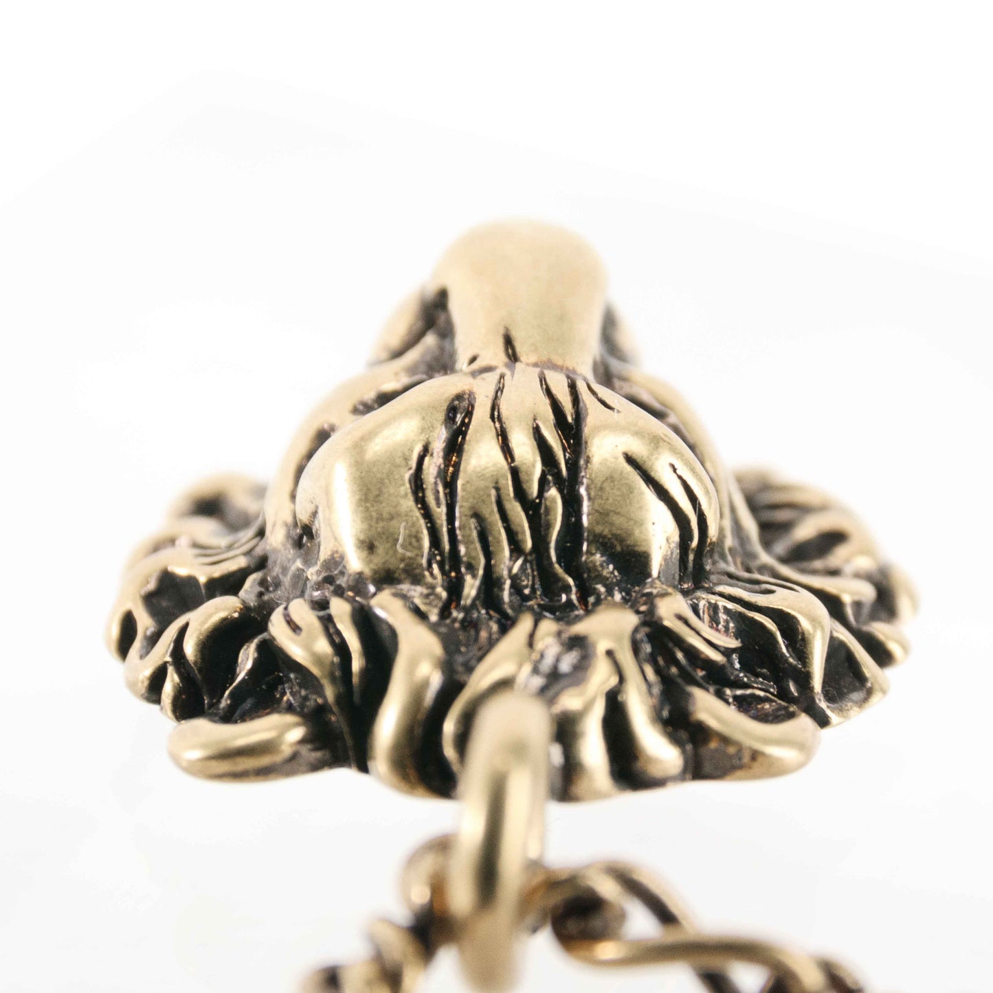 Gucci Lion Head Necklace – Antique Gold-Tone Pendant Chain