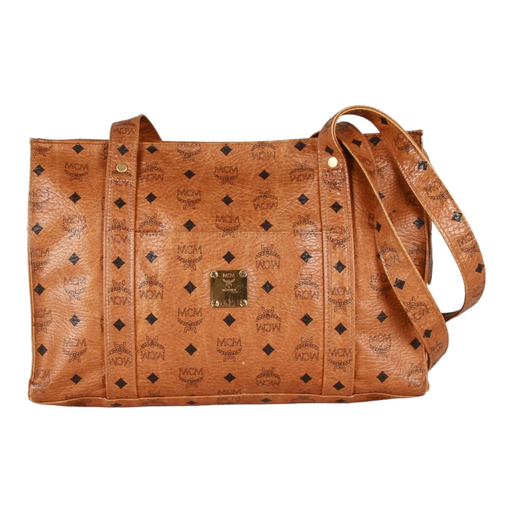 Mcm logo bag best sale