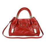 Authentic Chloe Red leather two way bag purse