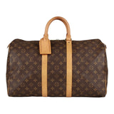 Authentic Louis Vuitton Monogram Keepall 45 hand/travel bag