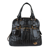 Authentic Chloe Classic Bay Bag Black Leather