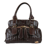 Authentic Chloe Classic Bay Bag Brown Leather