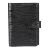 Authentic Louis Vuitton Black Epi Agenda PM notebook