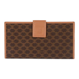 Authentic Celine Macadam Brown long wallet